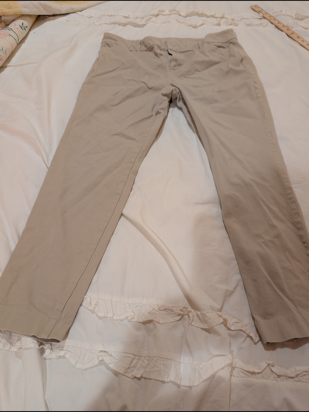 Old Navy Pixie Beige Ankle Pants 16 Long Tall